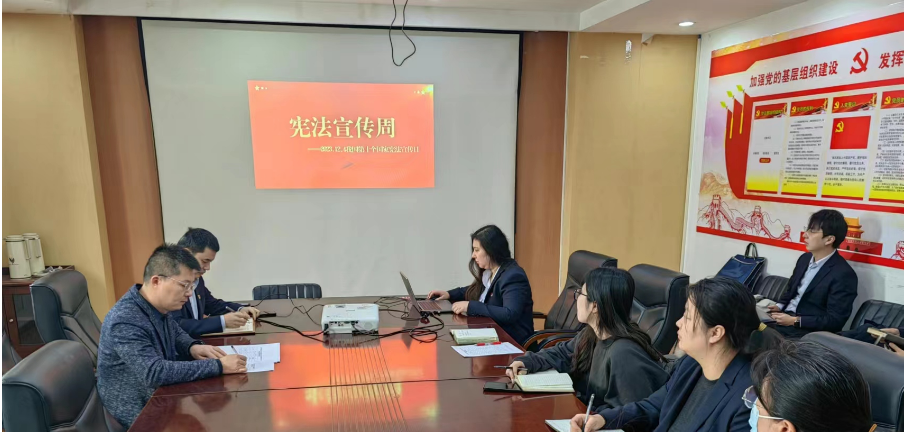 乡村发展公(gōng)司组织召开“宪法宣传周”主题活动