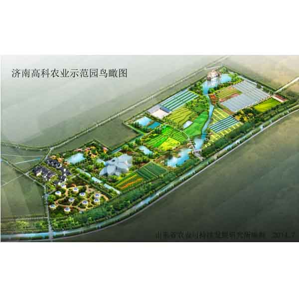 附图14：生态湿地规划鸟瞰图